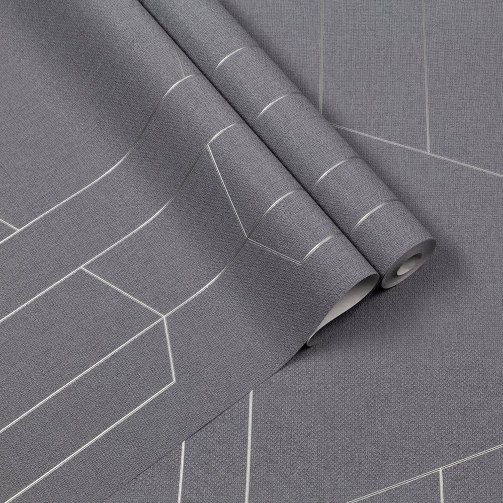 Обои Палитра Trend Lines TC72376-44 серые геометрия 1,06х10 м (6)