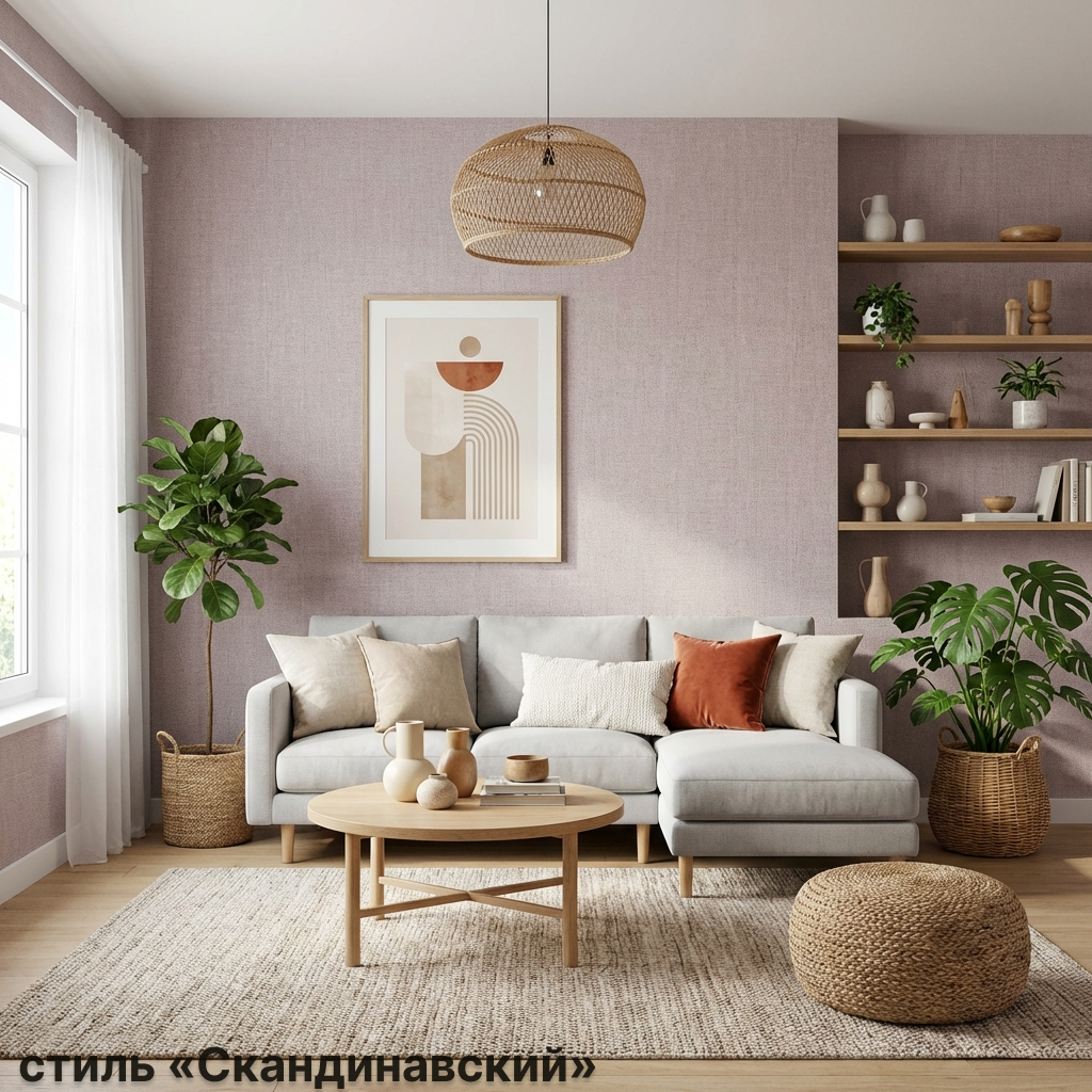 Обои Green Walls Valheim С40 4151 03 розовые рогожка 1,06х10,05 м