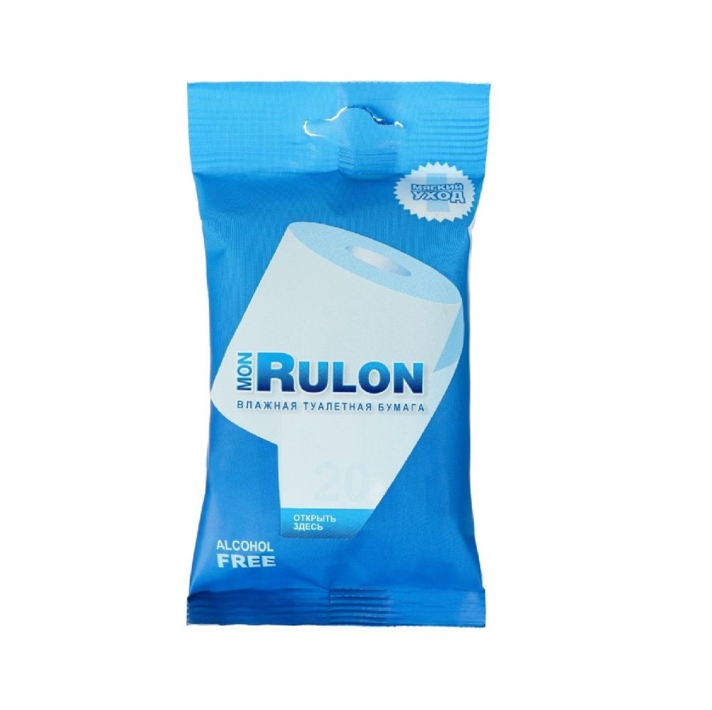 Туалетная бумага влажная Mon Rulon 20 шт