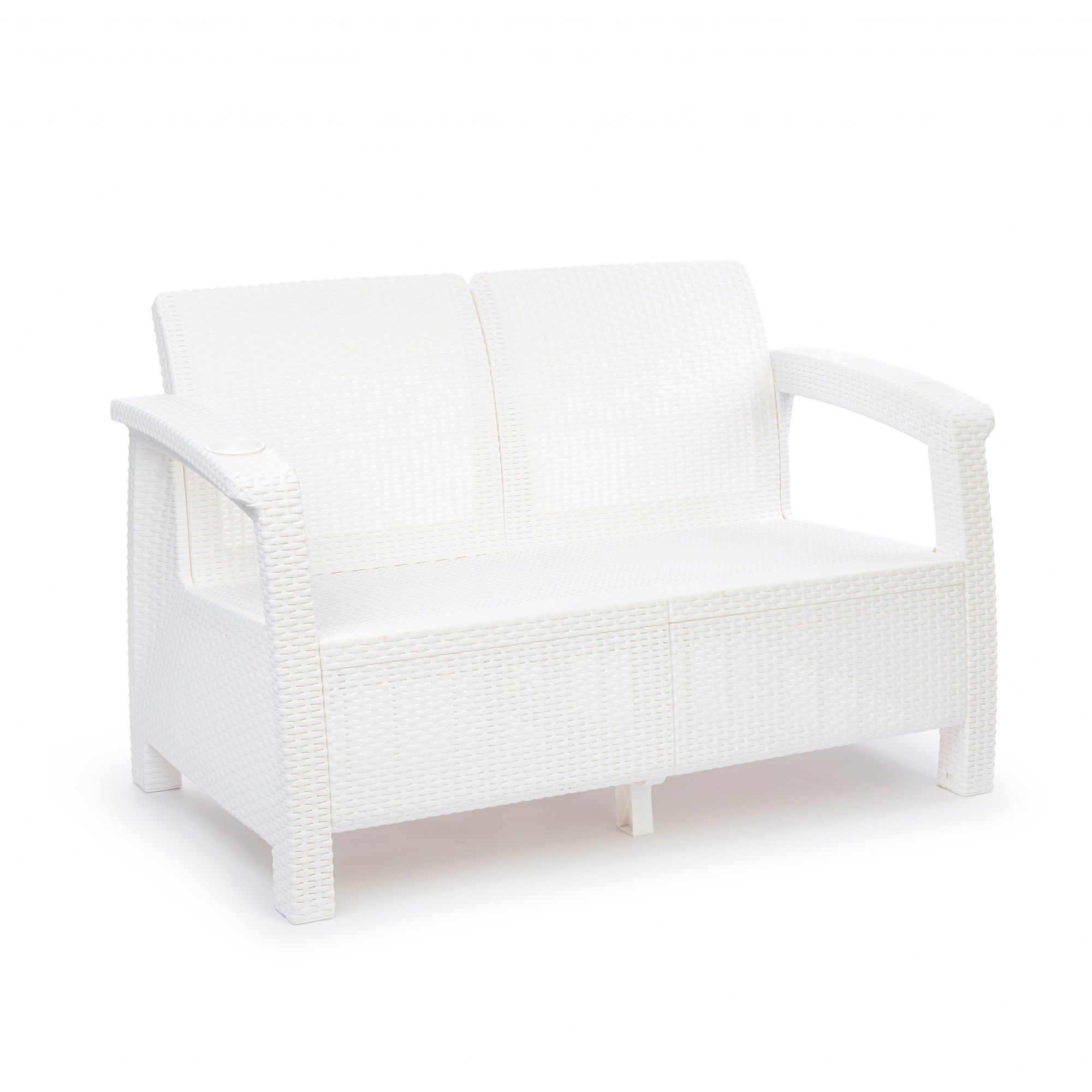 Диван иск. ротанг Ротанг 1270х700х790 мм белый