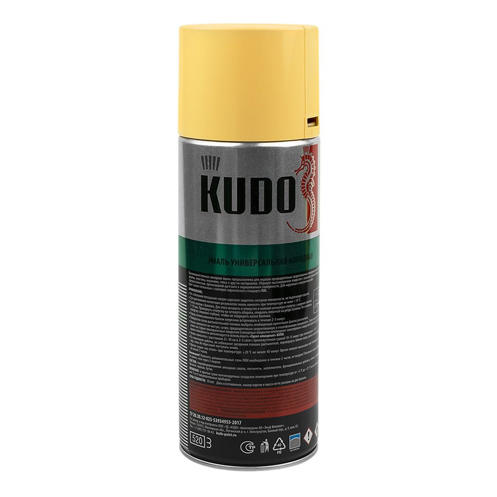 АЭРОЗОЛЬ KUDO эмаль бежевая 520мл (12)