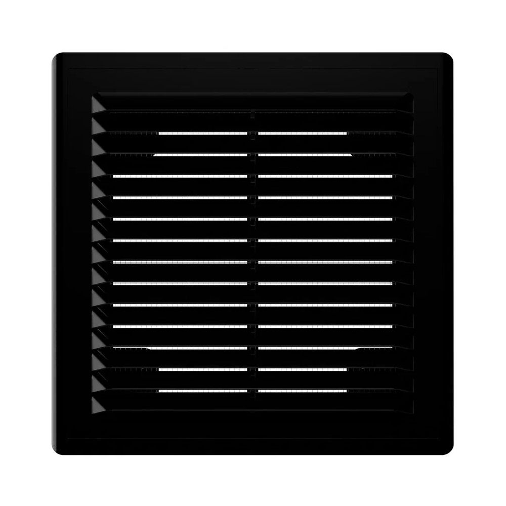 Решетка вентиляционная Era 1515Р Black 150х150 мм черная