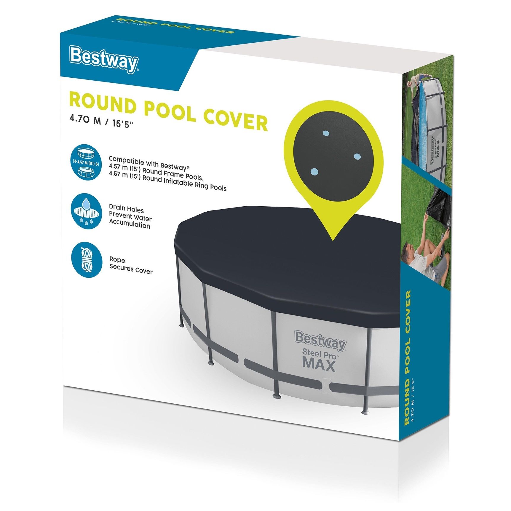 Тент для каркасных бассейнов 457 см (470 см) Bestway 58038