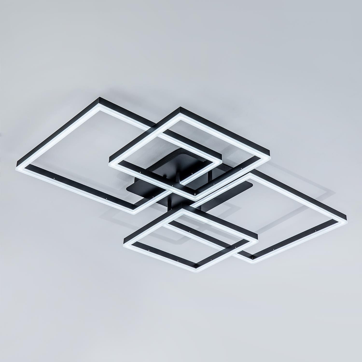Светильник LED4U L11060-4 BK 224Вт 3000-6000К 90х66,5 см черный