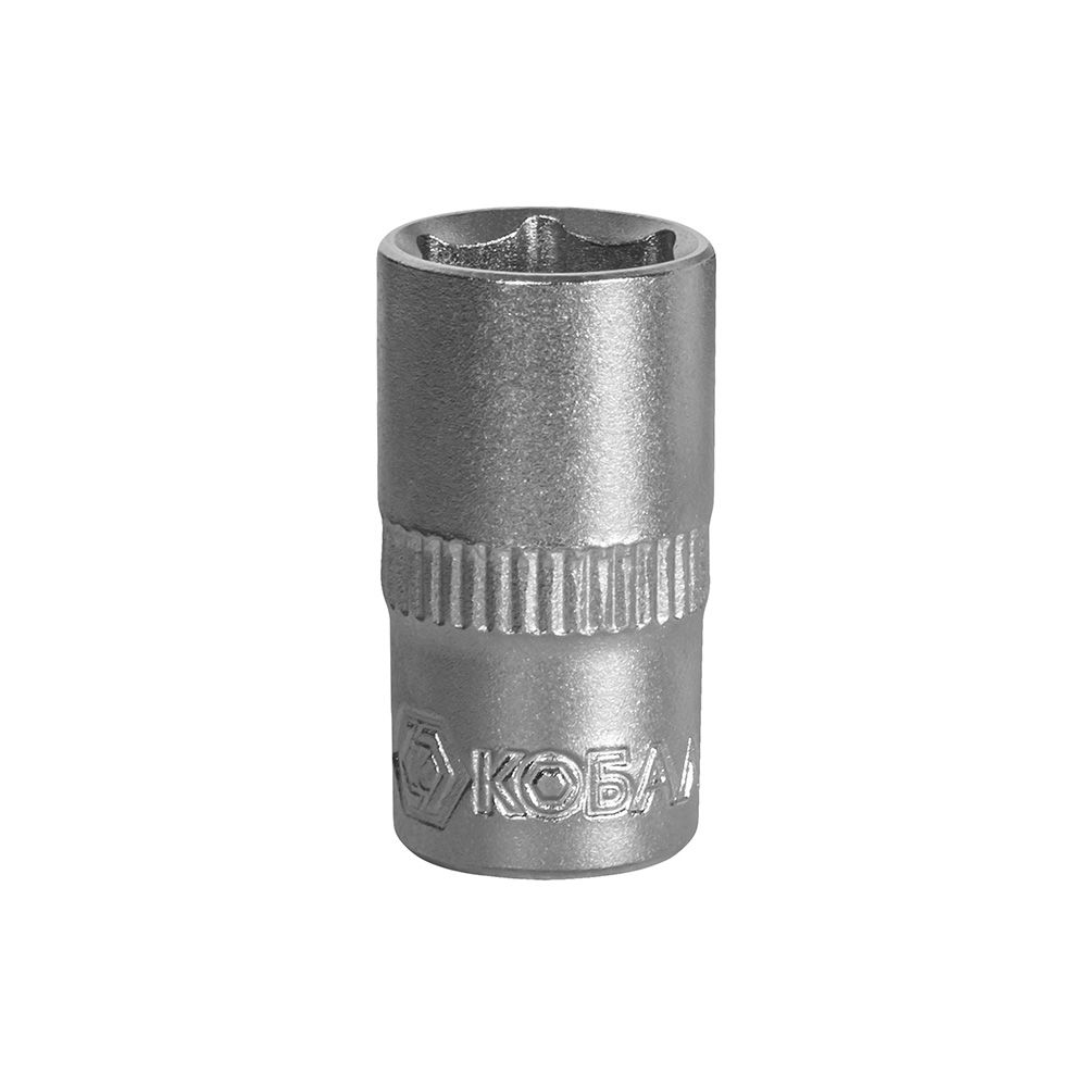 Головка торцевая 1/4" 10 мм CrV 1 шт Кобальт 643-286