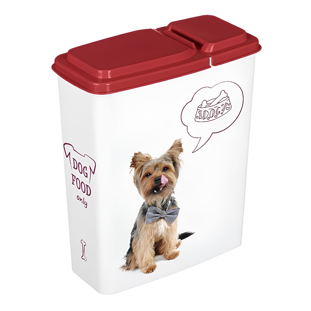 Контейнер для корма Lucky Pet 2,3 л собаки бордовый 434211421