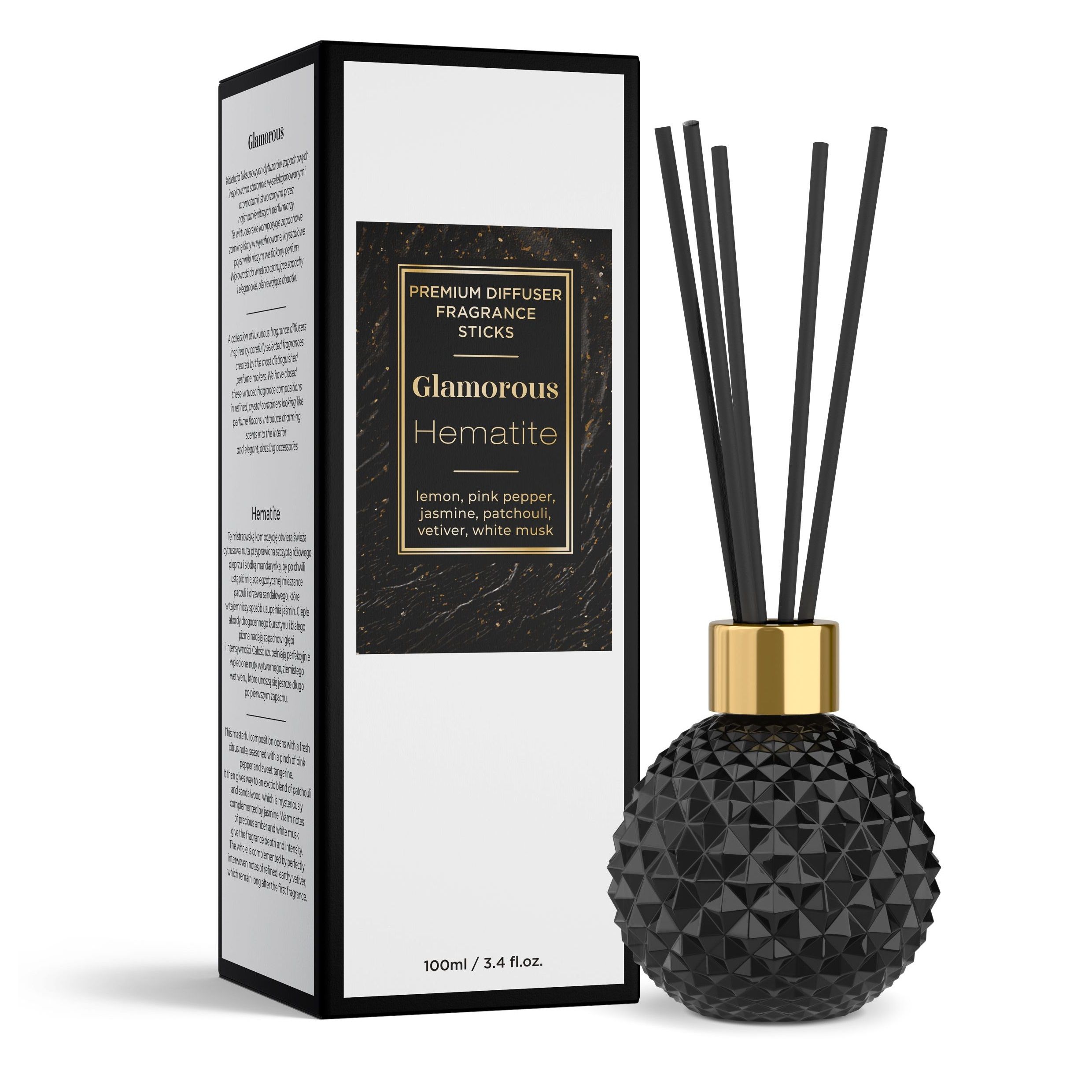 Аромадиффузор с палочками Bartek Glamorous Hematite Гламур Гематит 100 мл