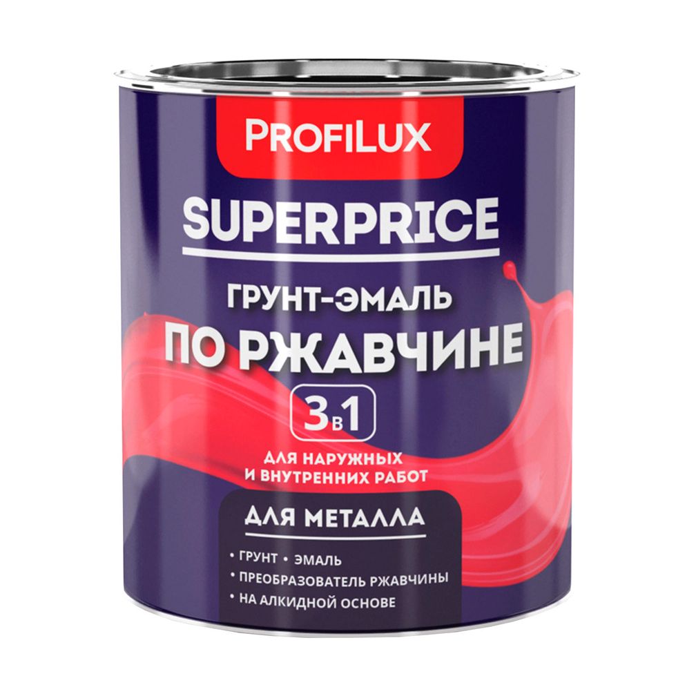 Грунт-эмаль SUPERPRICE  3в1 белая  1,9кг