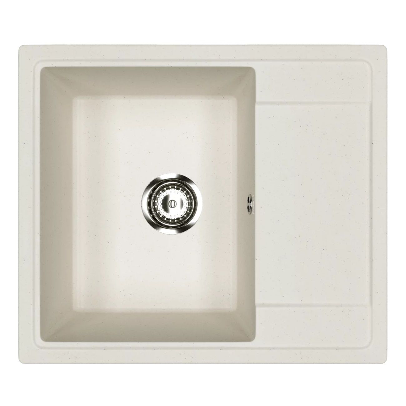Мойка врезная Practik PR-M 575-001 575х495х190 мм белый камень