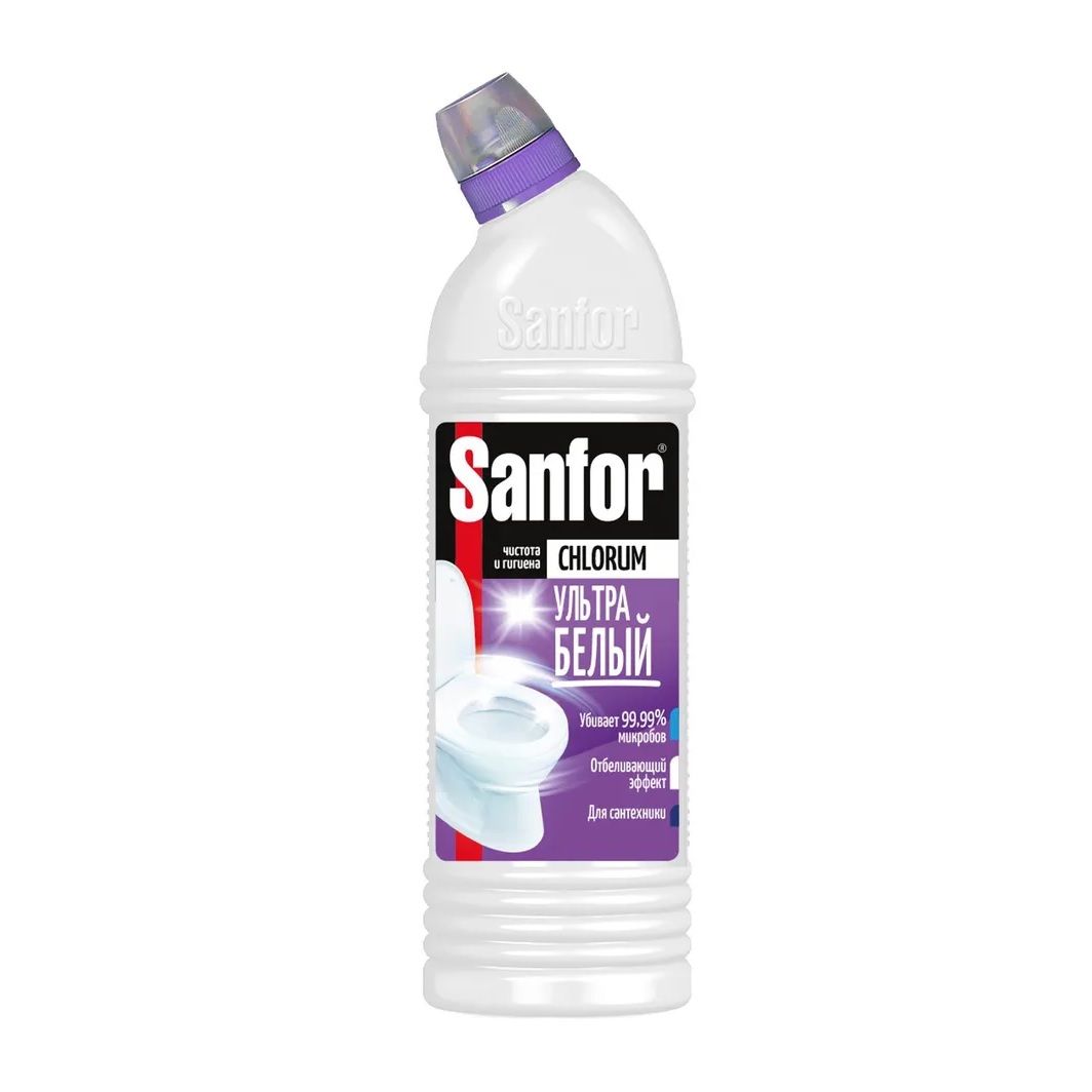 Средство чистящее для ванн и туалета Sanfor Chlorum 750 мл