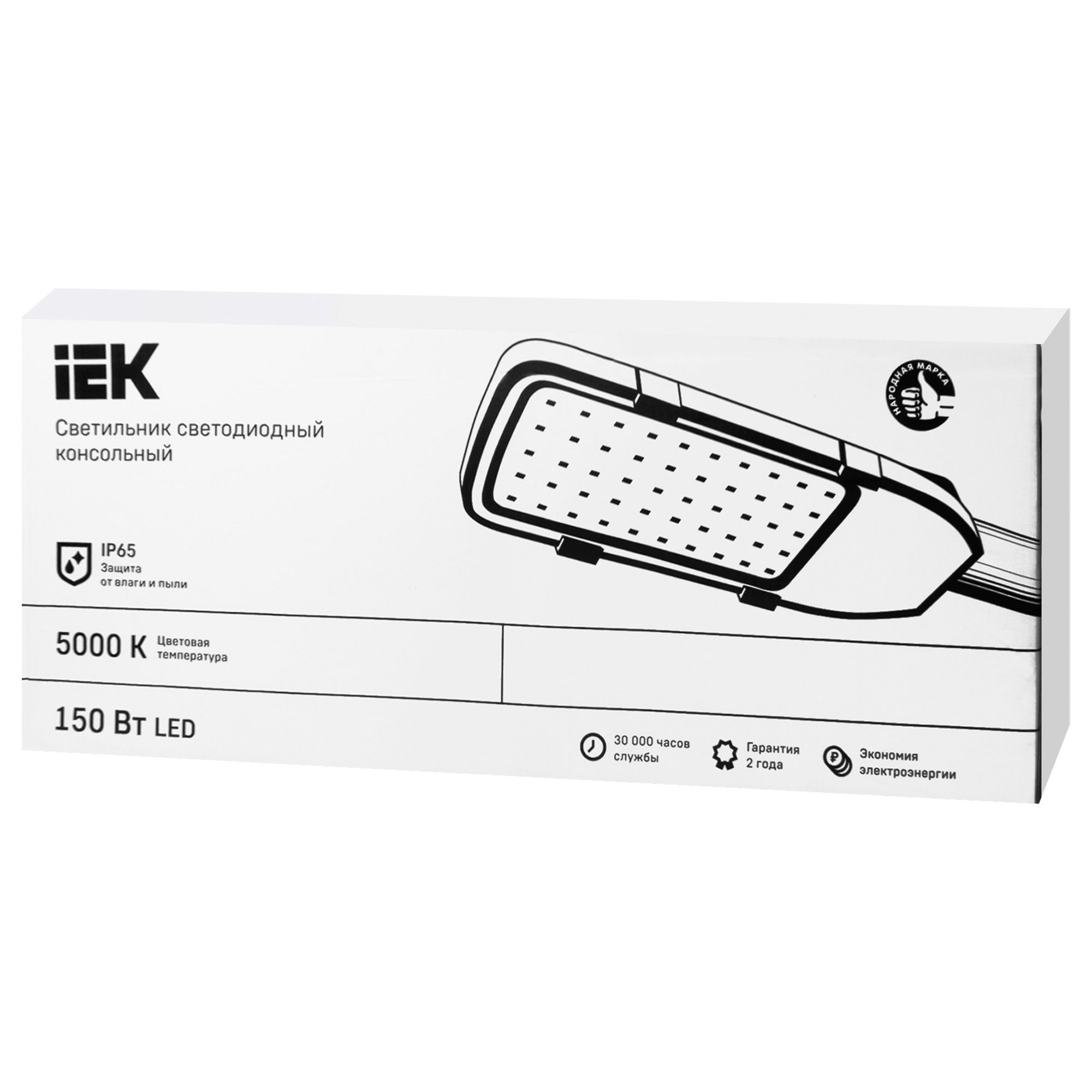 Светильник светодиодный ДКУ 1002-150Д 5000К IP65 сер. ИЭК LDKU0-1002-150-5000-K03