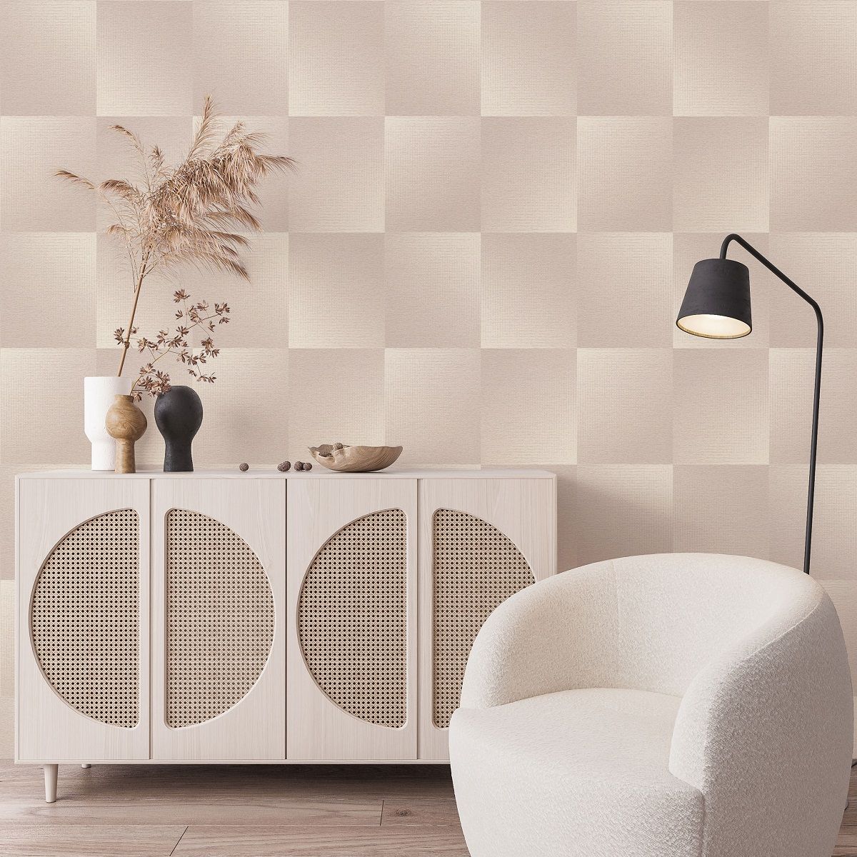Обои 8051-02 Ornamy 1,06x10 м Bauhaus геометрия бежевый