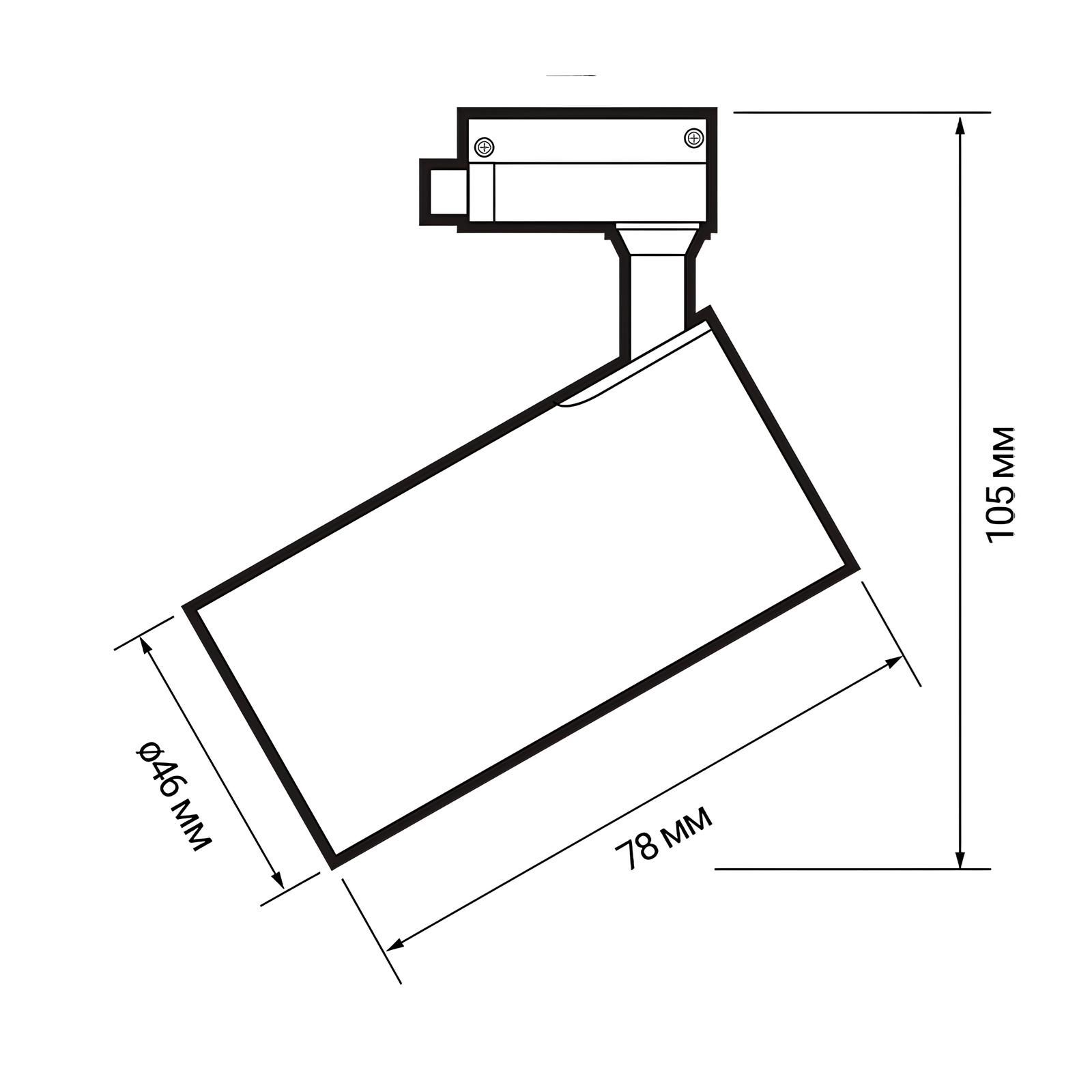 Светильник трековый LED Jazzway PTR 0708 8Вт 4000К IP40 черный
