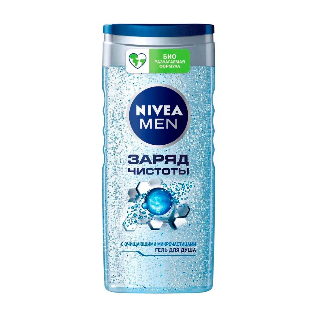 Гель для душа мужской Nivea Заряд чистоты 250 мл