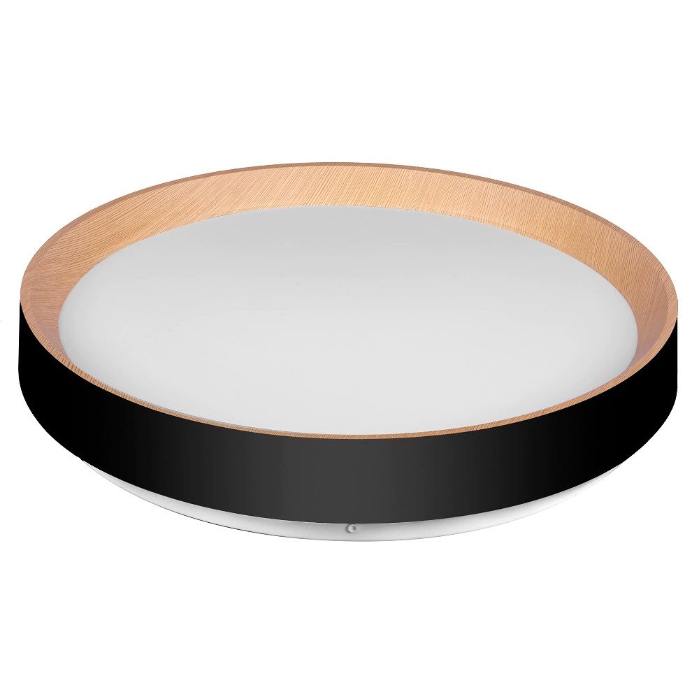 Светильник LED Luxe Диада 80 Вт дуб/черный НББД-RC-Р-1 с ИК ДУ Tango 480х70 мм основание 450 мм