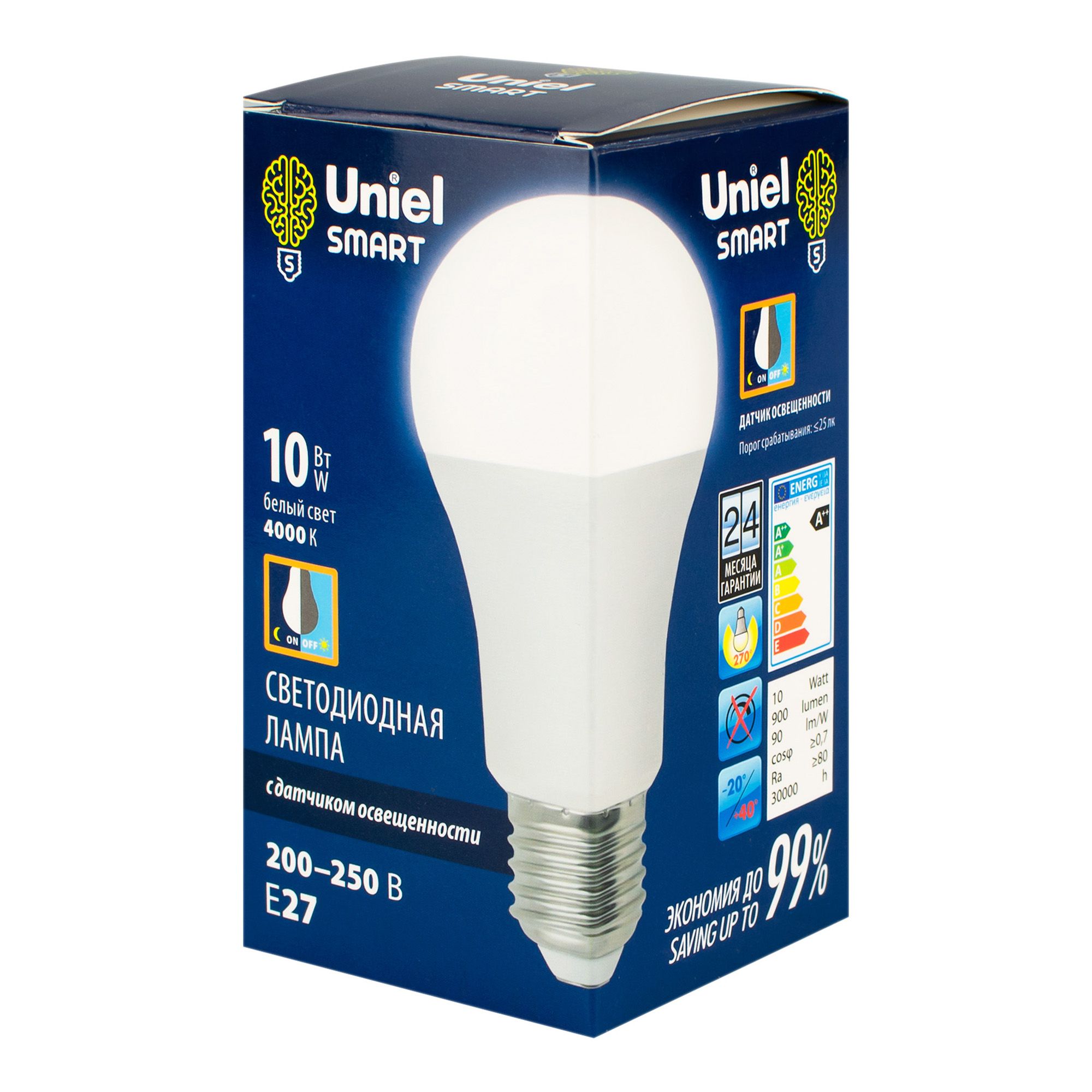 Лампа светодиодная Led A60 10Вт 4000K E27 PS PLS10WH
