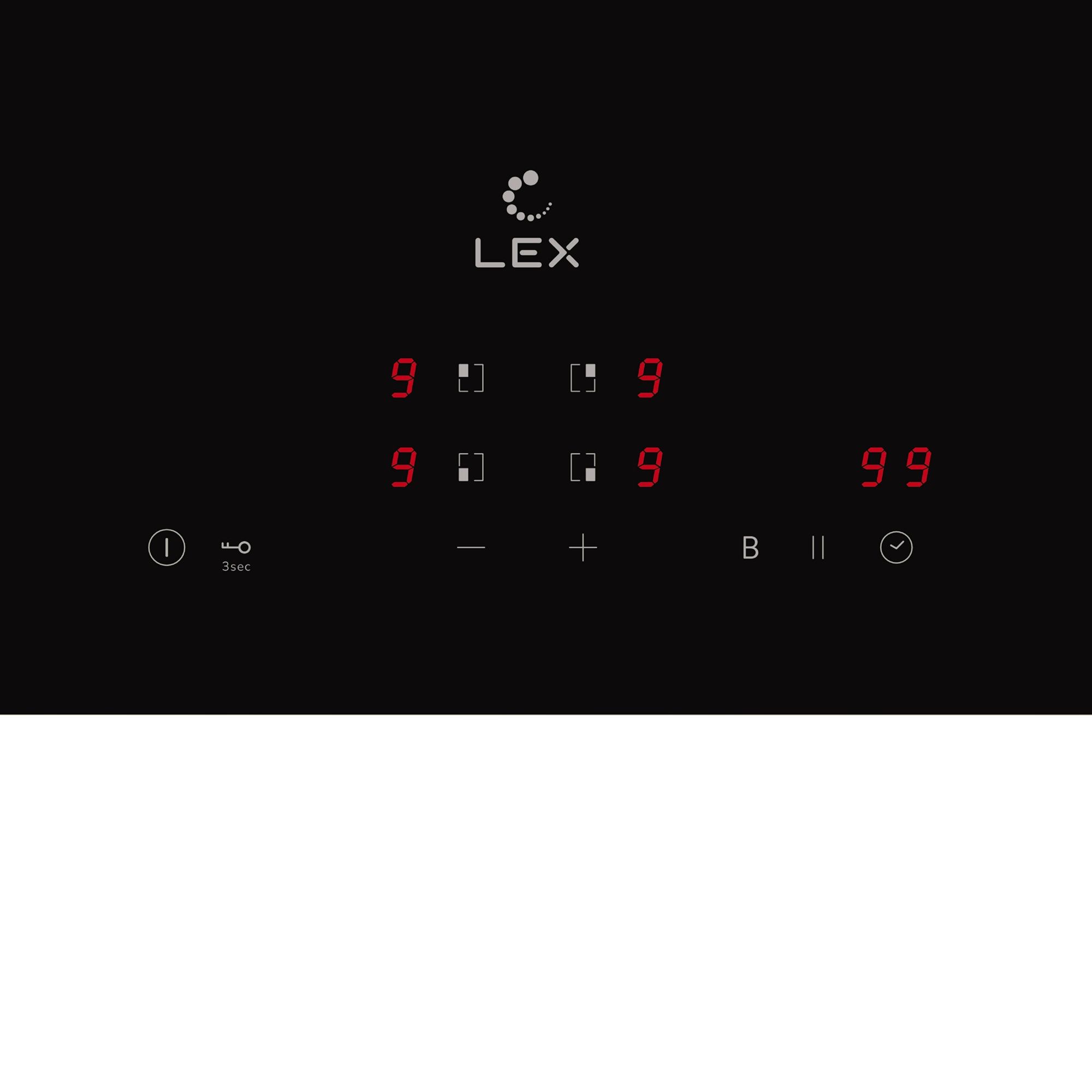 Панель варочная индукционная Lex EVI 640A BL 590х520 мм