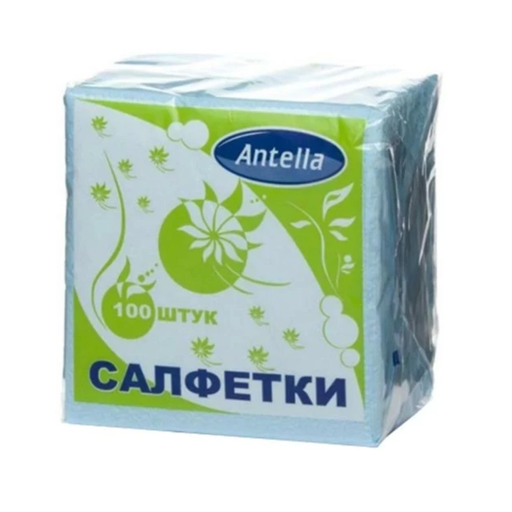 Салфетки бумажные Антелла 24х24 см 1 слойные 100 шт микс