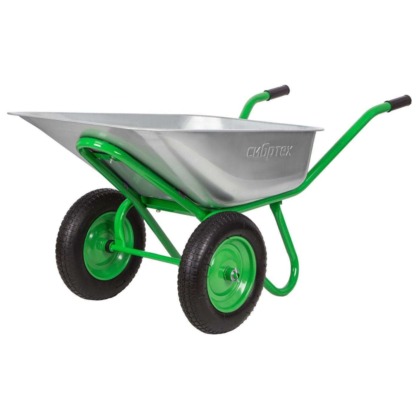 Тачка садовая двухколесная 230 кг 90 л Сибртех 689643
