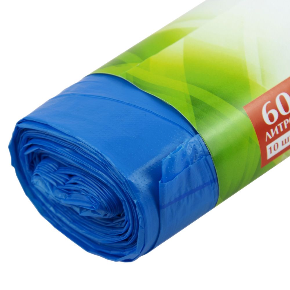 Мешки для мусора Nicky Home Premium с ручками 60 л 10 шт 18 мкм HDPE