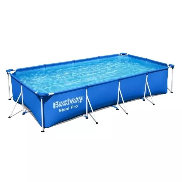 Бассейн каркасный 400х211х81 см 5700 л Bestway Power Steel 56424 (ф/насос, совместим с картриджем 5)