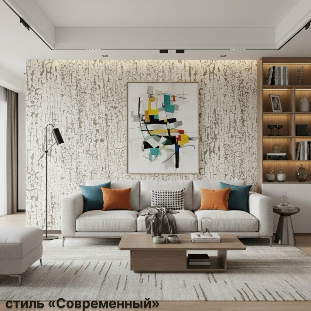 Обои Green Walls Кора С40 4116 02 айвори абстракция 1,06х10,05 м