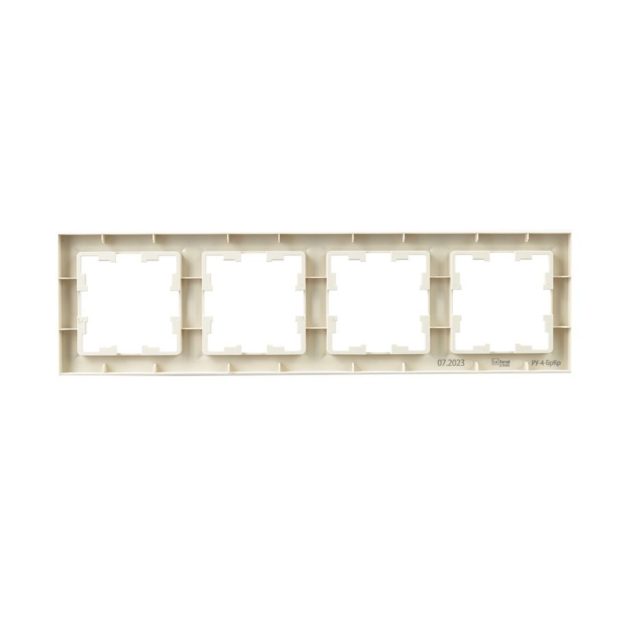 Рамка 4-м Brite РУ-4-БрКр IEK BR-M42-K10 бежевый