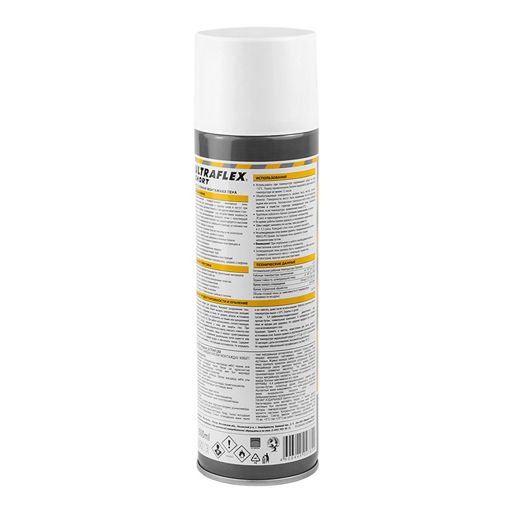Пена монтажная бытовая всесезонная KRASS ULTRAFLEX 0.5л