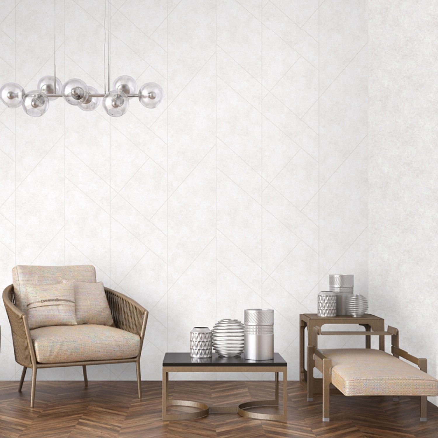 Обои Profi Deco Maison 60845-04 светло-бежевые геометрия 1,06х10 м