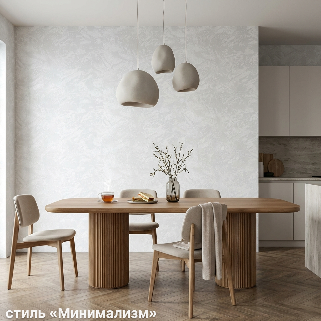 Обои Green Walls Фернандо С50 5056 01 светлые серые штукатурка 1,06х10,05 м