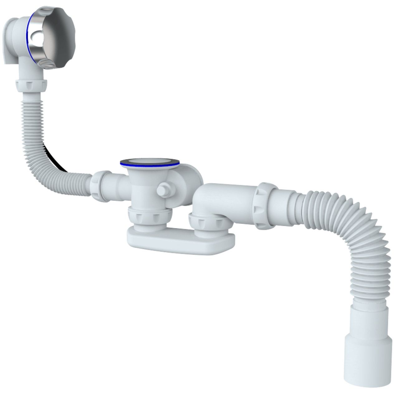 Сифон для ванны 1 1/2"х40/50 полуавтомат Unicorn S102