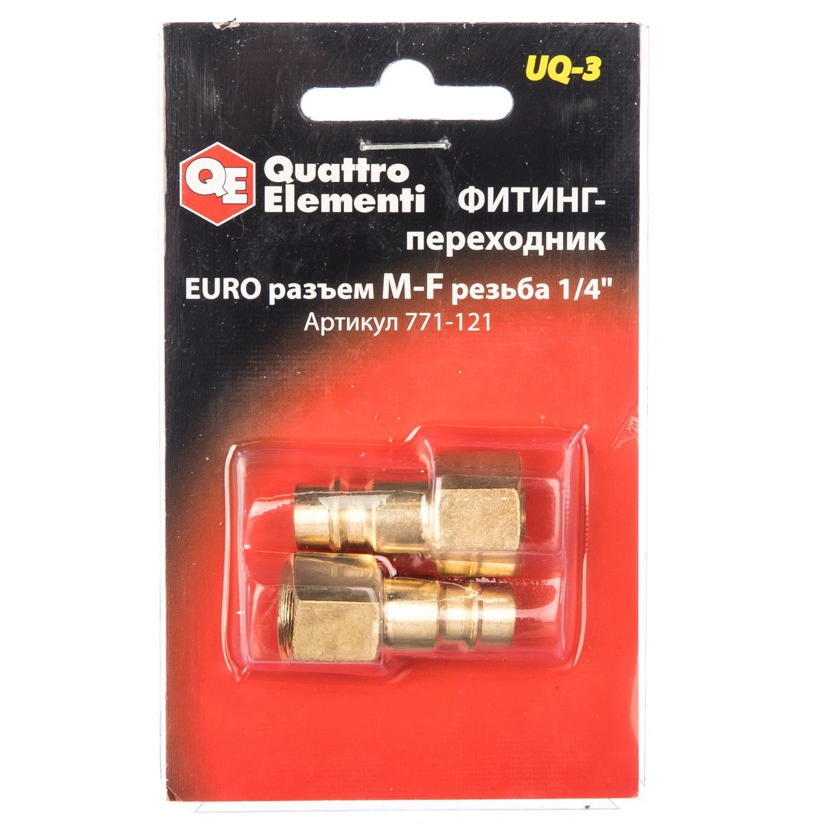 Фитинг-переходник (папа Euro-папа елочка 6 мм) Quattro Elementi EQ-6