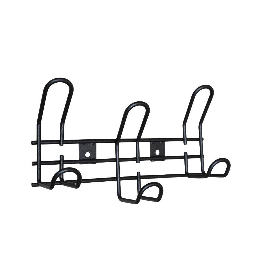 Вешалка настенная 3 крючка Sheffilton SHT-WH15-3 26,5x15,5х7,7 cм металл черный муар
