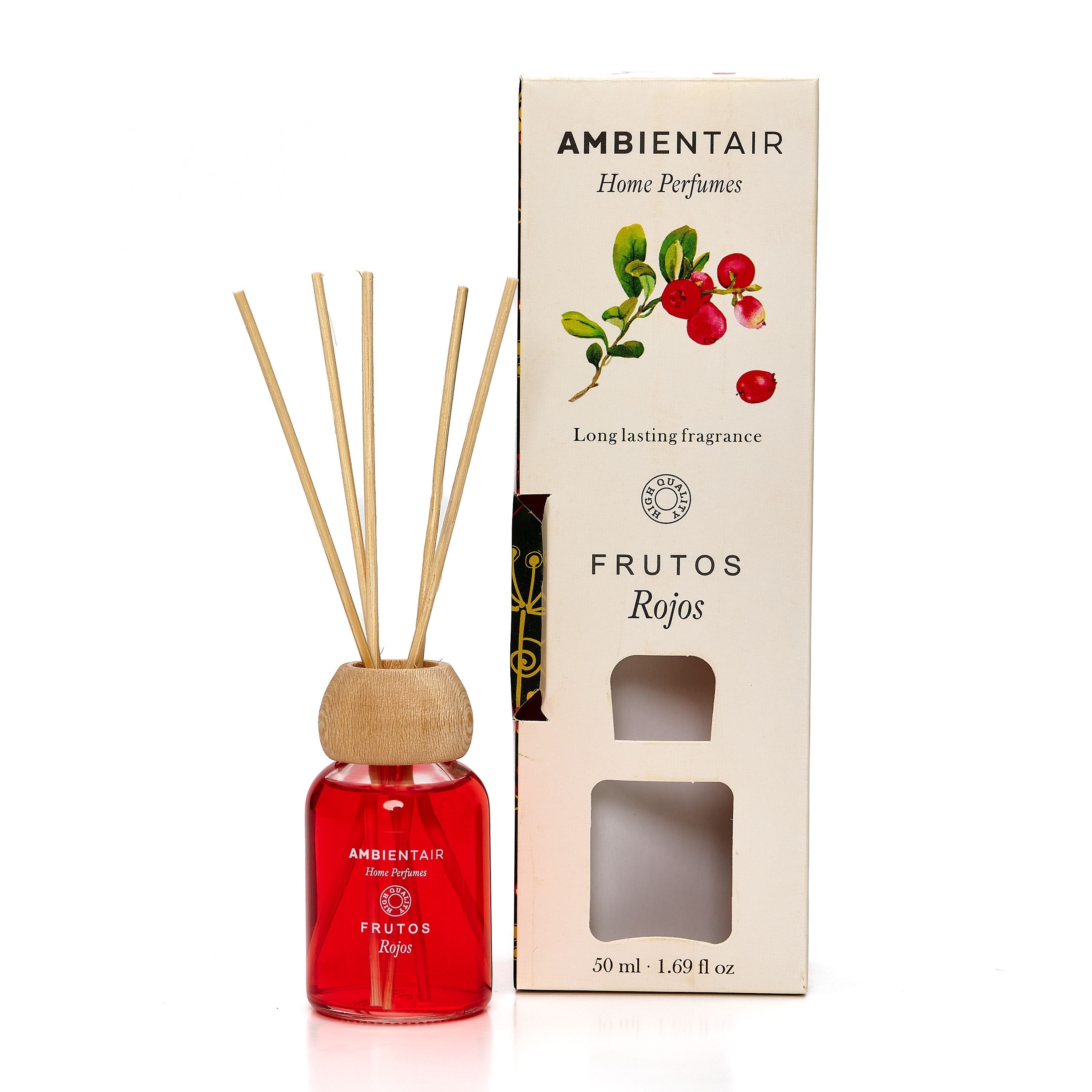 Аромадиффузор с палочками Ambientair Frutos Rojos Красные фрукты 50 мл