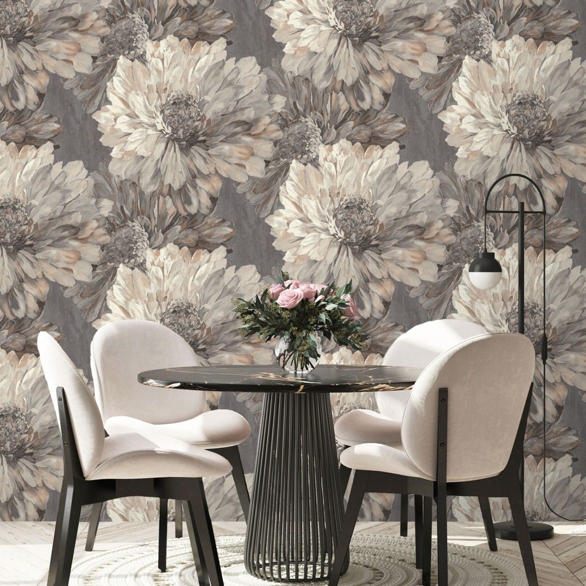 Обои 7253-23 Euro Decor 1,06х10 м Stella серый