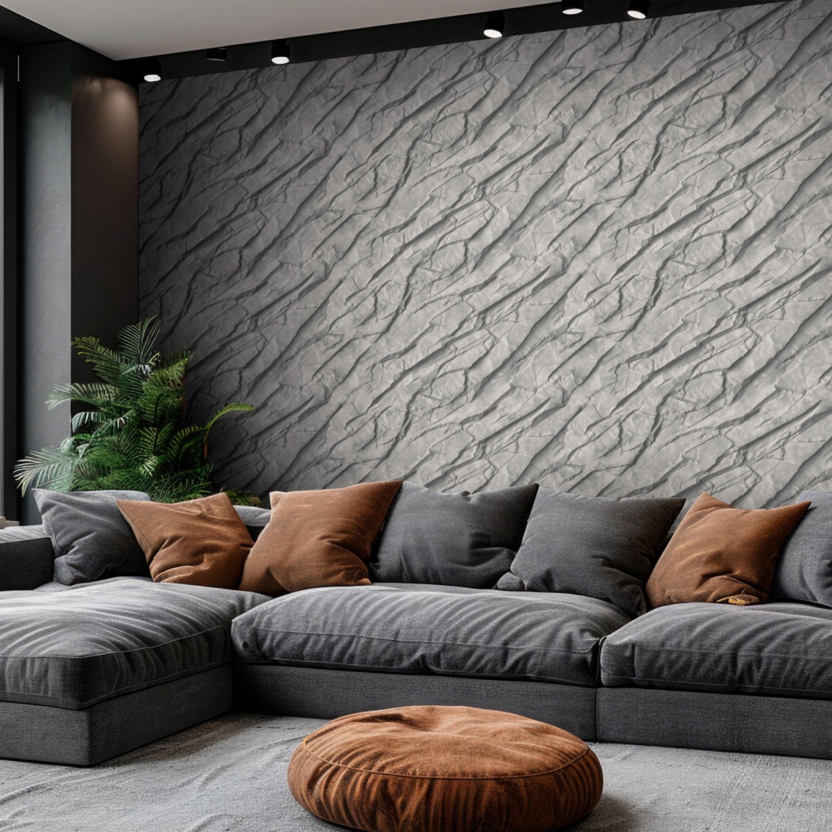 Обои WallSecret Karelia 9135-13 серые камень 1,06х10,05 м