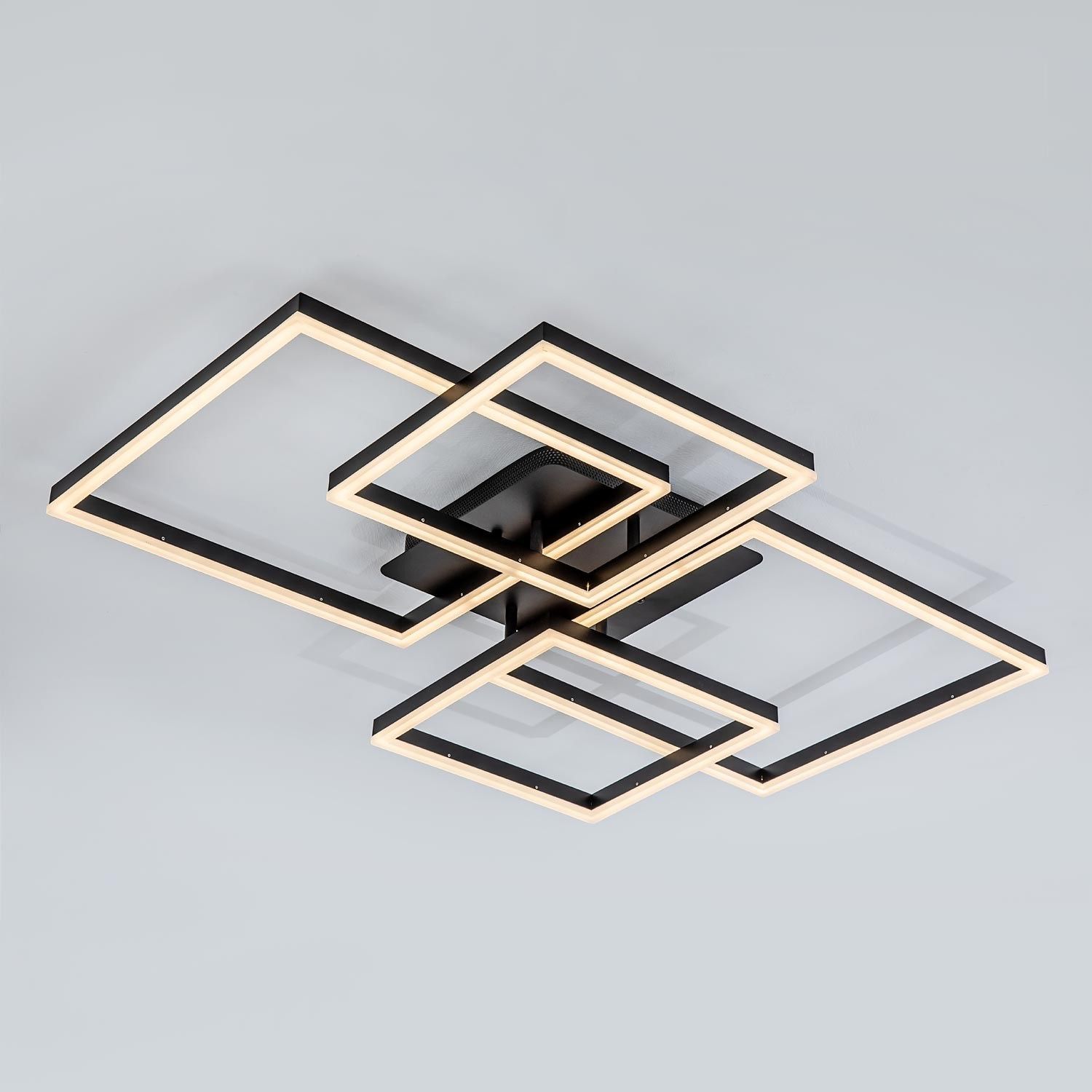Светильник LED4U L11060-4 BK 224Вт 3000-6000К 90х66,5 см черный