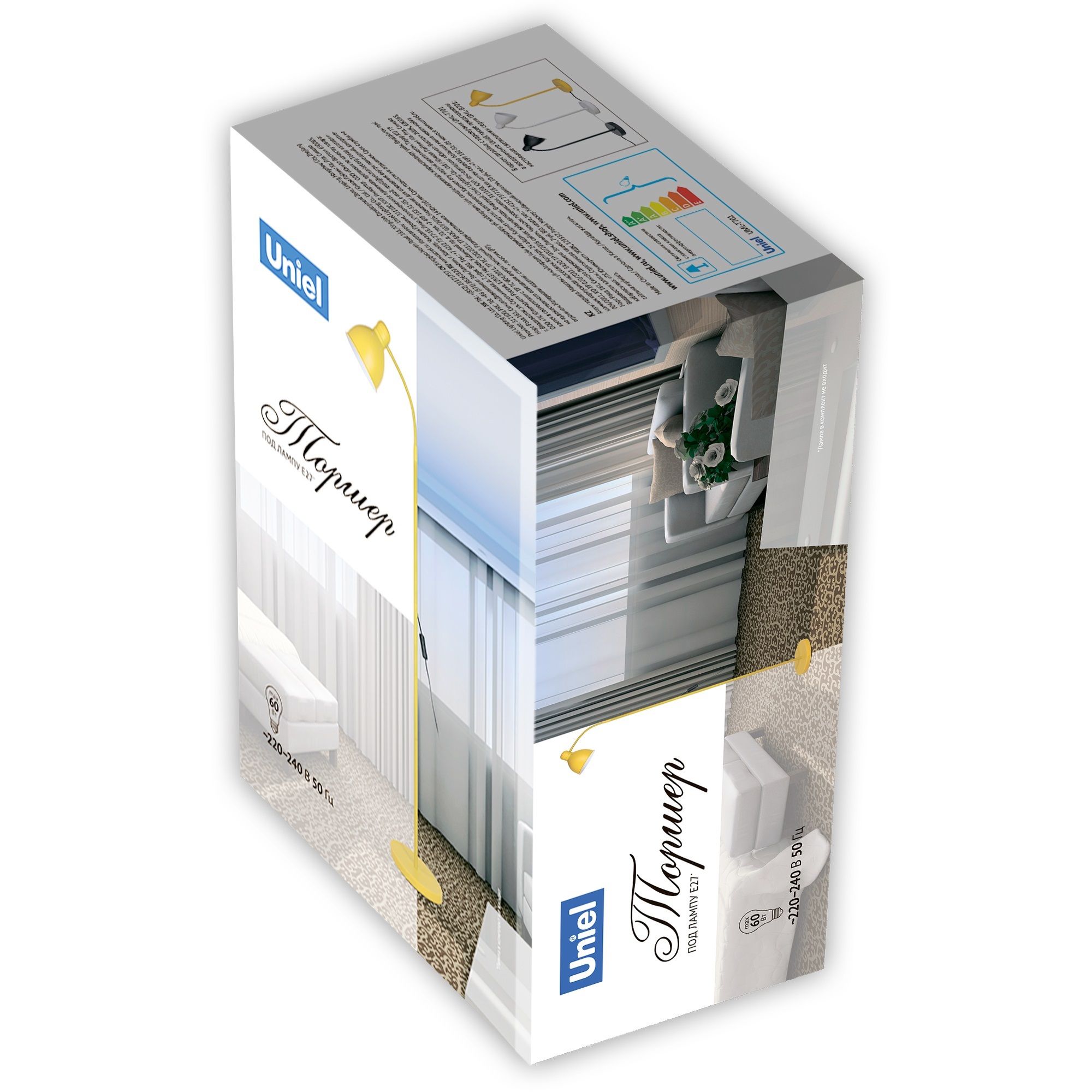 Торшер UML-T701 E27 black