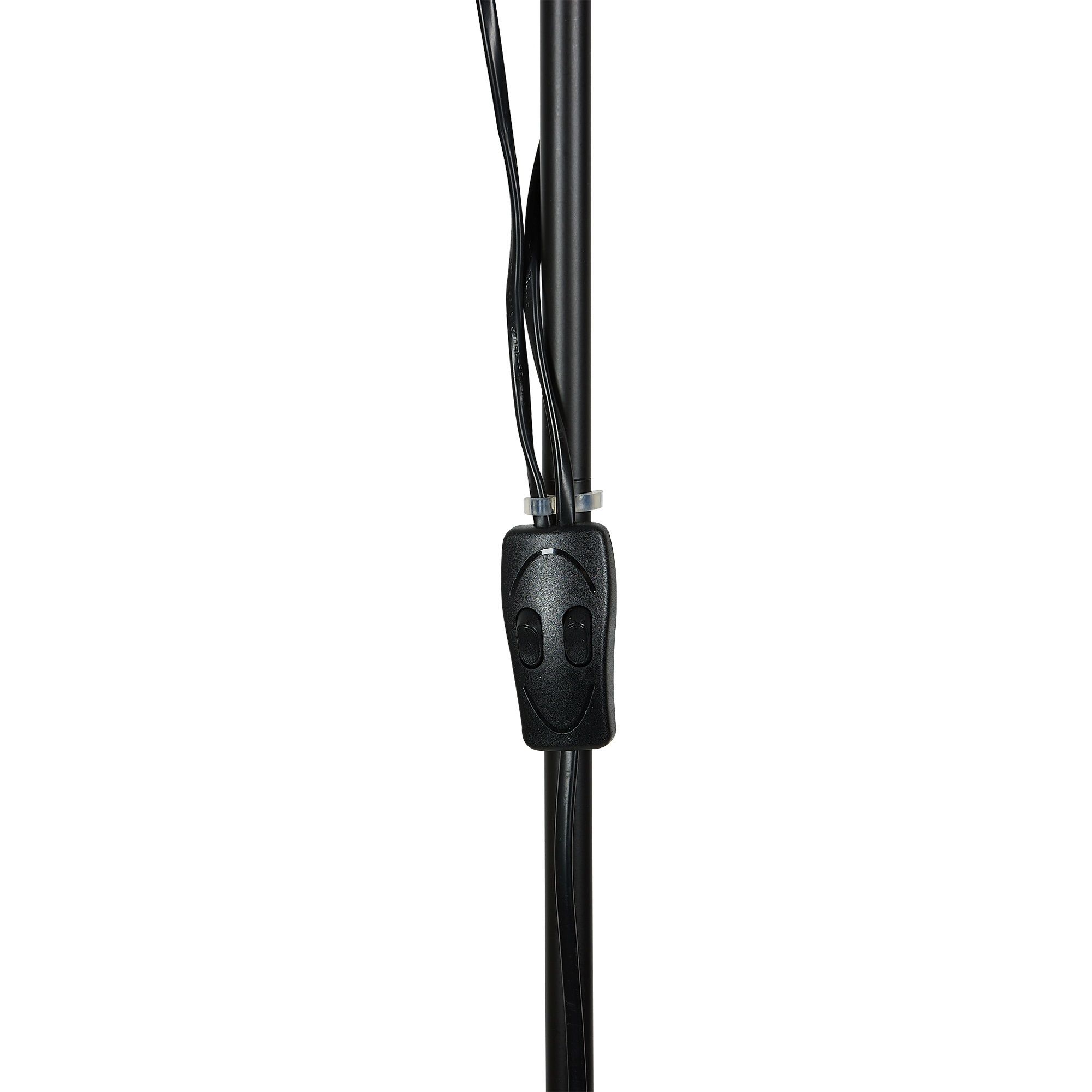 Торшер UML-T520 E27+E14 black/white