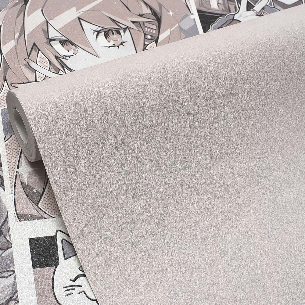 Обои Ateliero Anime 88291-02 бежевые однотонные 1,06х10 м