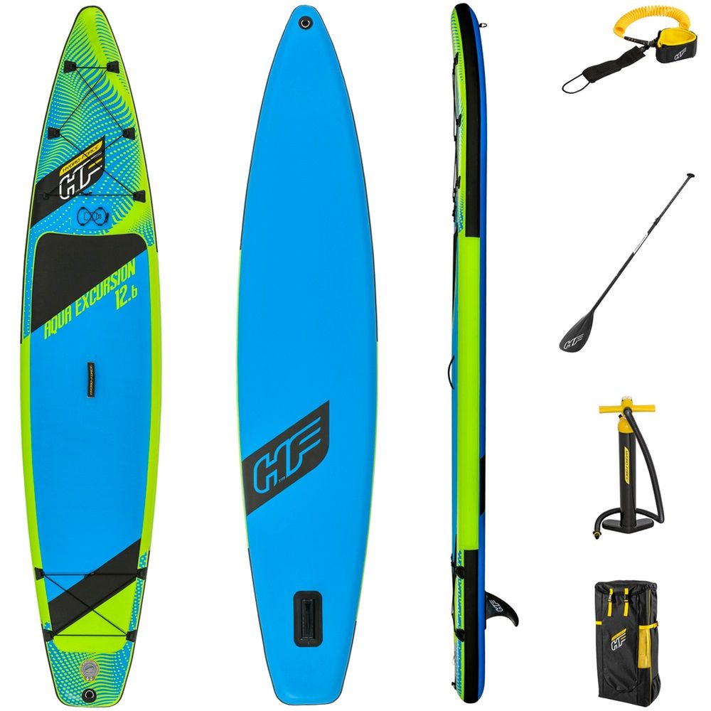 Доска-SUP для плавания 381х79х15 см до 120 кг Aqua Excursion Tech Set 4 аксессуара 65373
