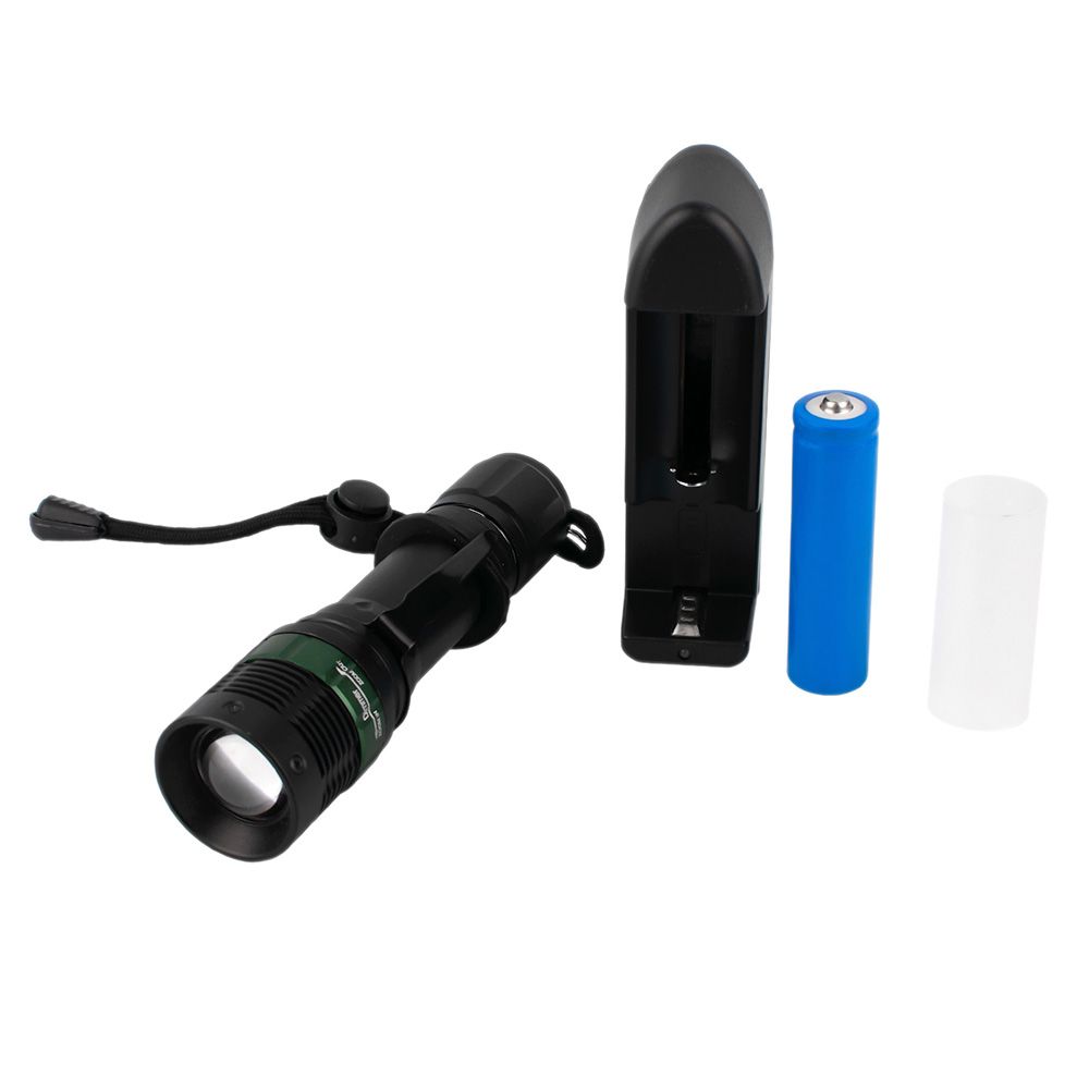 Фонарь E142 (аккум. 220В CREE 3Вт пласт. бокс; черн.) Ultraflash 12187