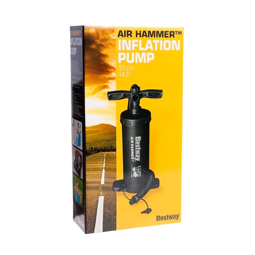 Насос ножной 37 см 3 насадки Bestway Air Hammer 62086