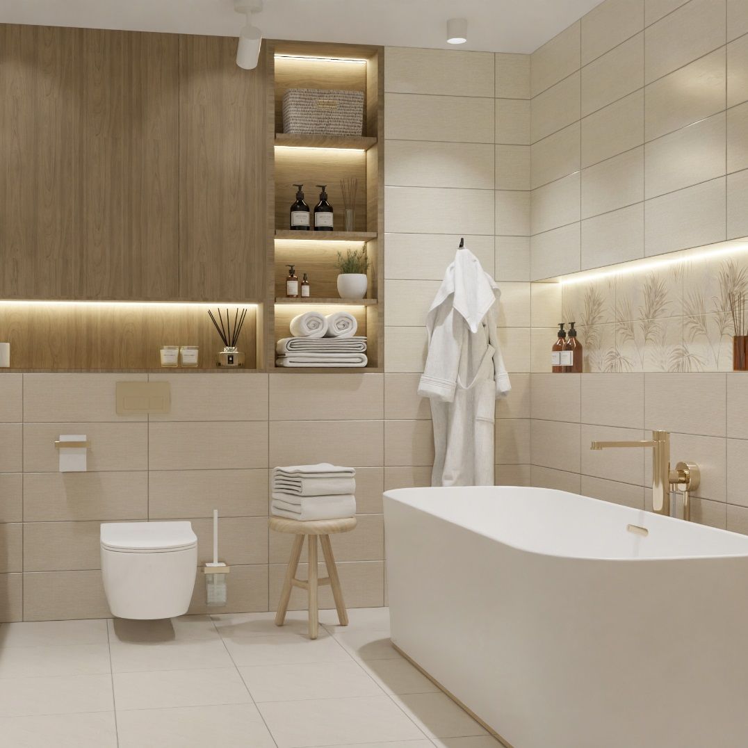 Плитка настенная Azori Veneziano Seta верх 20,1x50,5 cм бежевая 1,52/1,62 м2