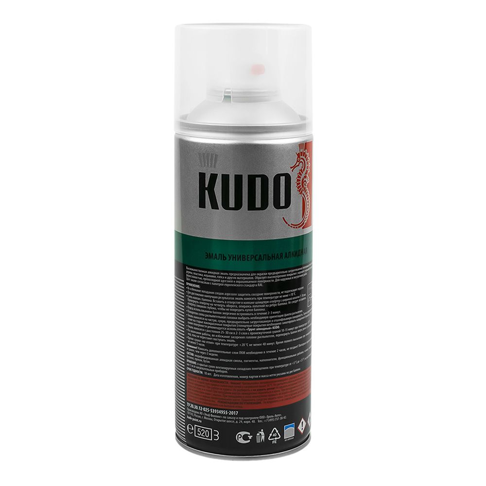 АЭРОЗОЛЬ KUDO эмаль бордовая 520мл (12)