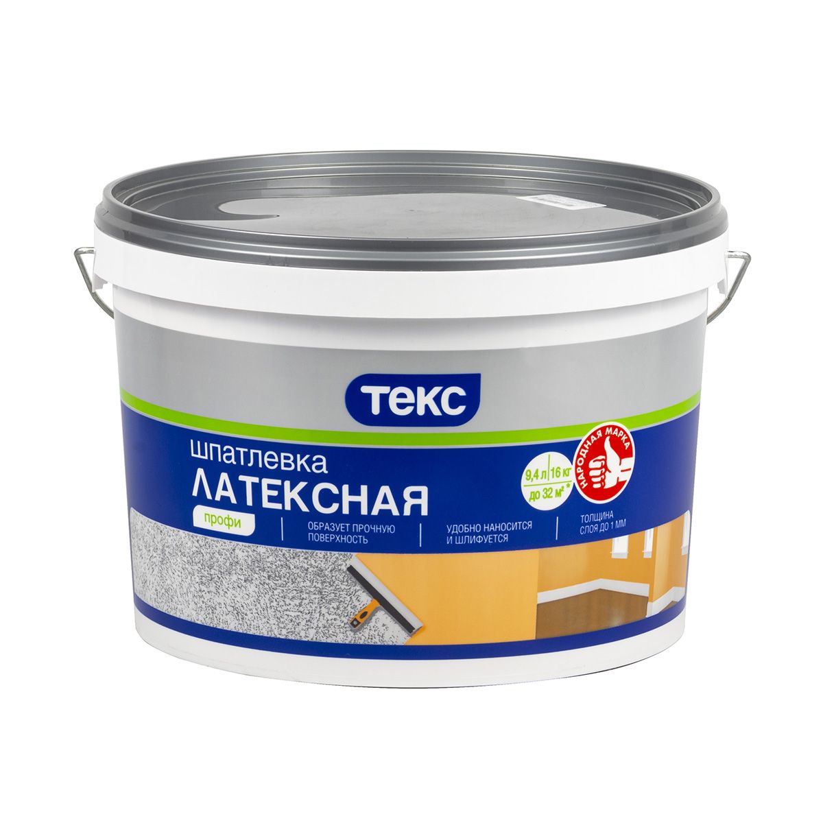 Шпатлевка латексная Профи Текс 16 кг
