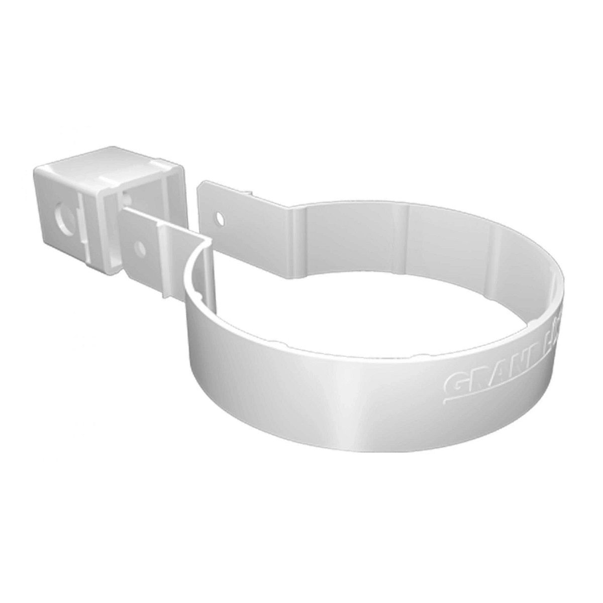 Хомут трубы ПВХ Kliker RAL 9003 белый