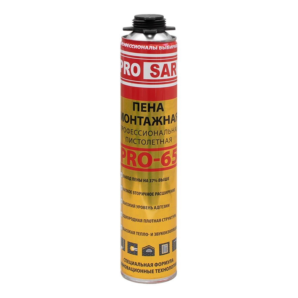 Пена монтажная профессиональная PRO SAR 0.75л
