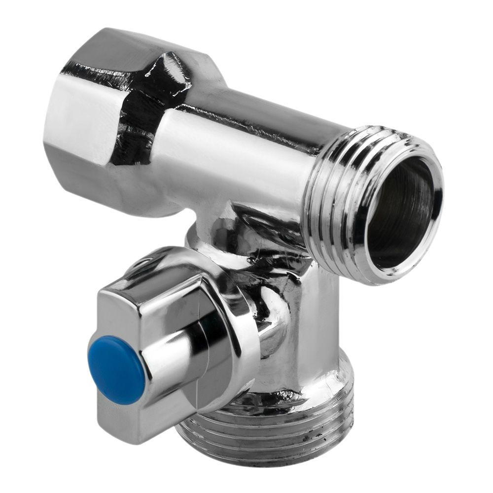 Кран шаровой трехходовой 1/2"-3/4"-1/2" ВР/НР/НР Valtec VT.256.N.04