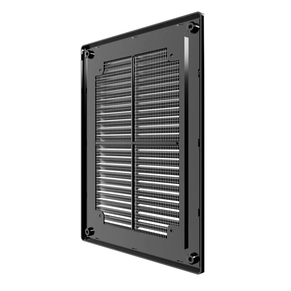Решетка вентиляционная Era 1520р Black 150х200 мм черная